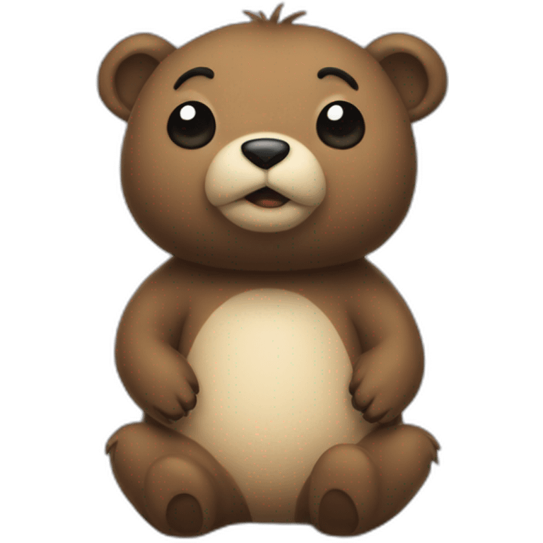 Un ours sur une fourmis emoji