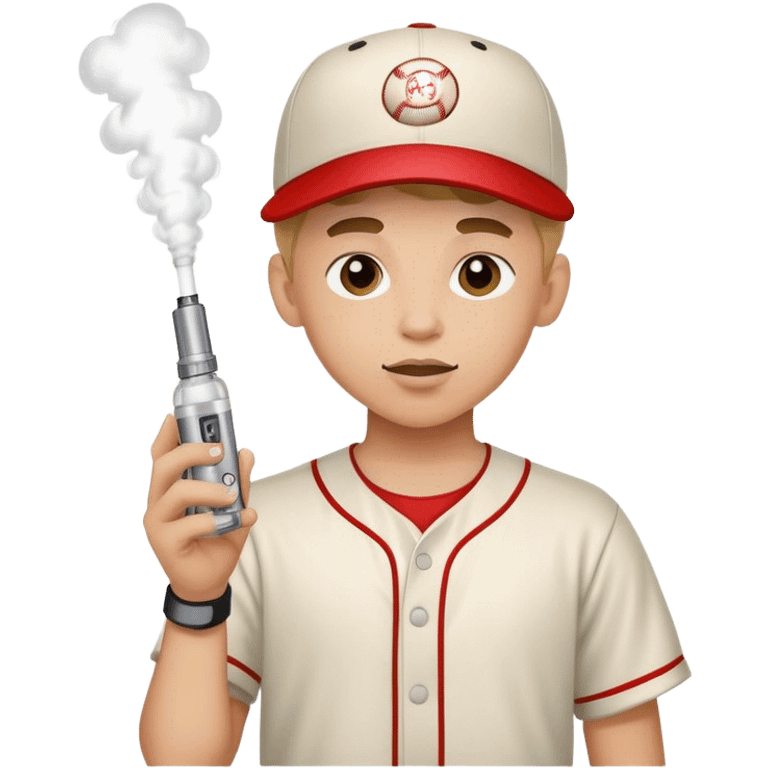 Baseball kid vape  emoji