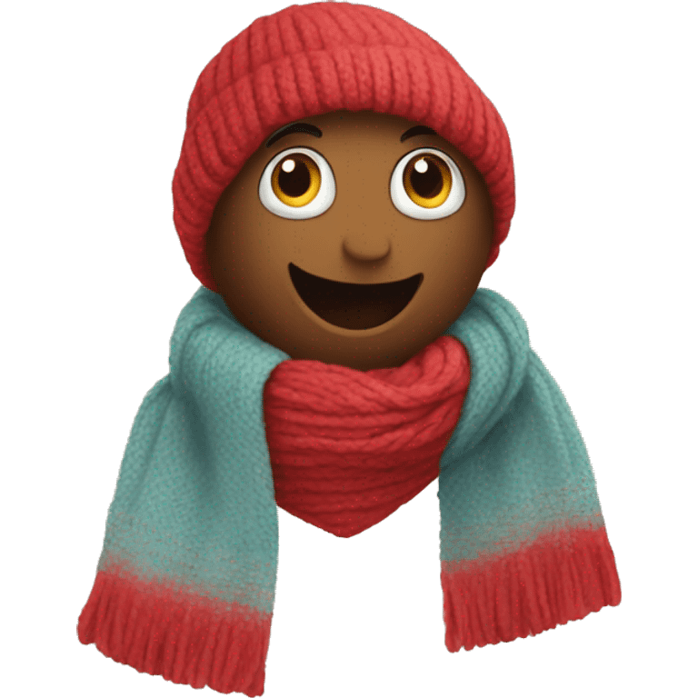 Heart with scarf  emoji