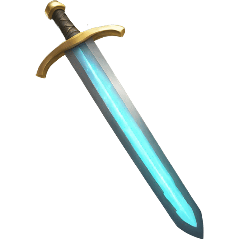 glowing shiny sword emoji