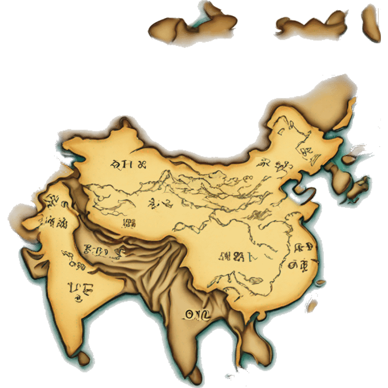 Old asia map emoji