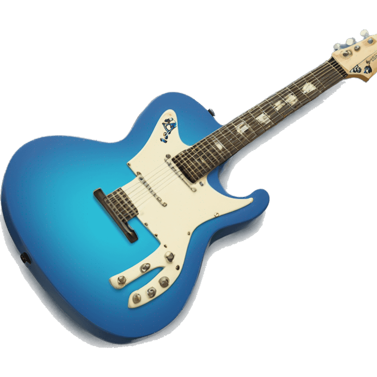 blue les poul junior guitar emoji