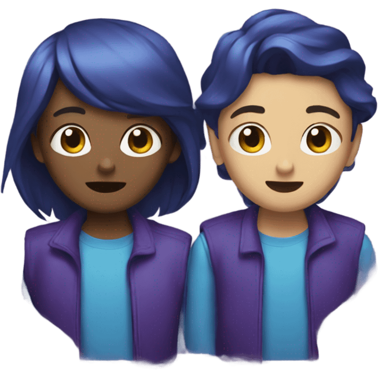 rewind violet and blue emoji