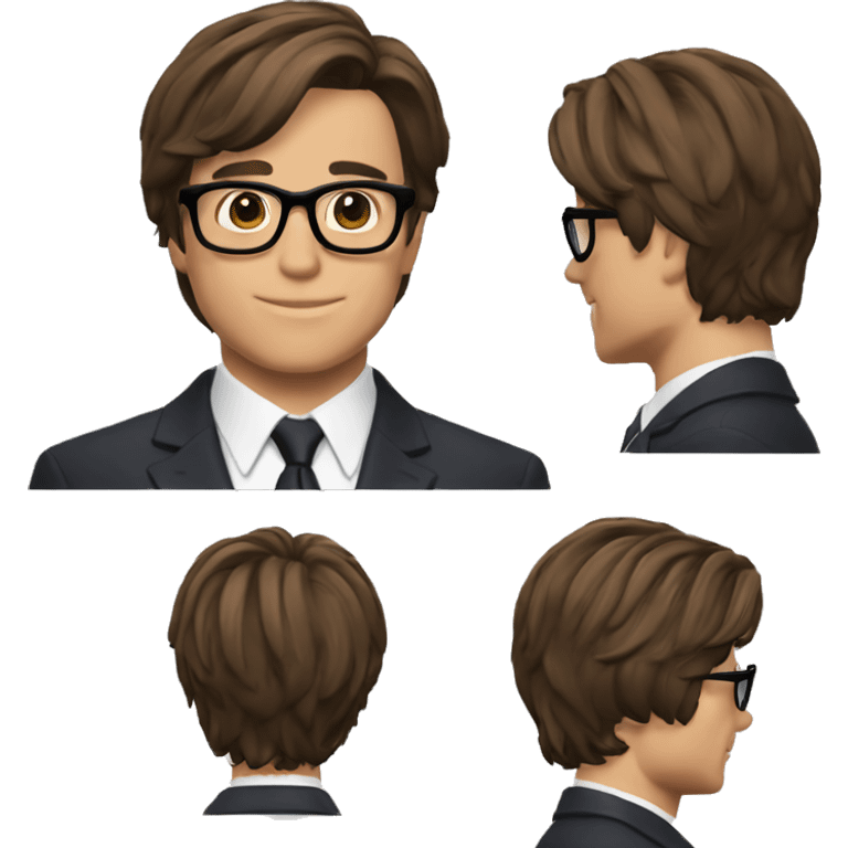 Garry Hart kingsman brown hair emoji