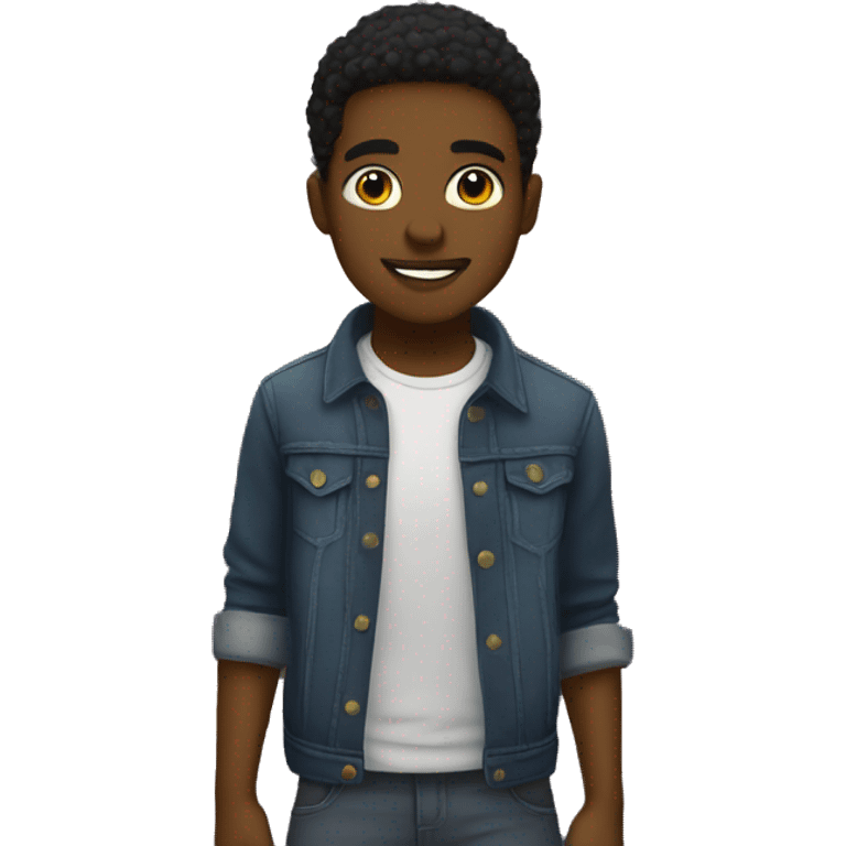 A young guy at a night party emoji