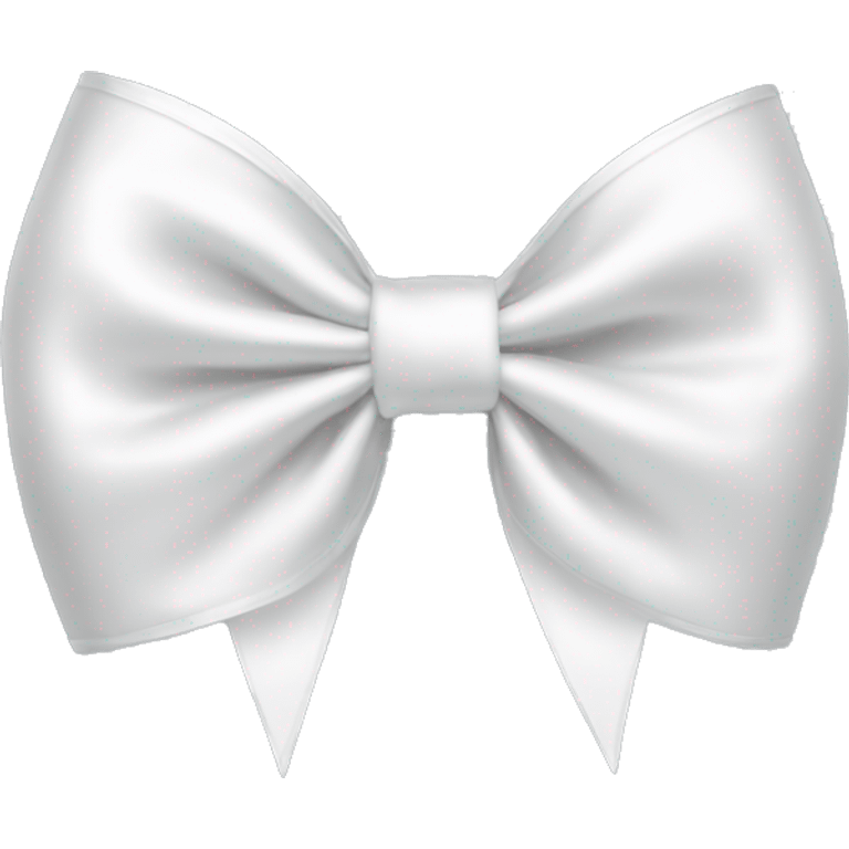 white satin bow emoji