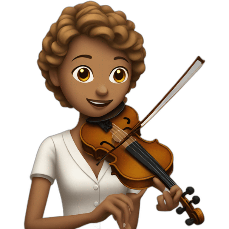 woman playing violin emoji