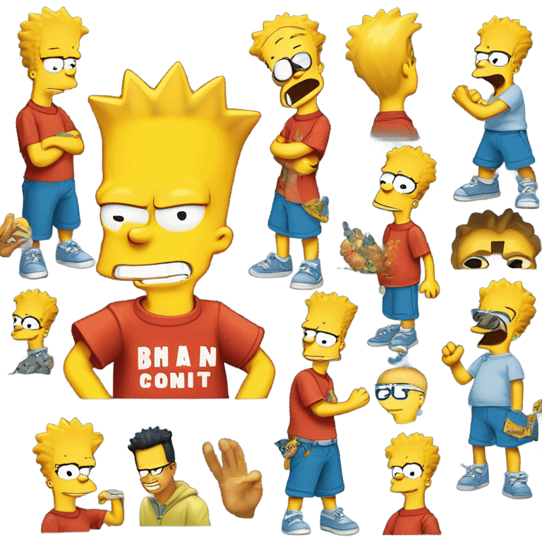 BART simpsons emoji