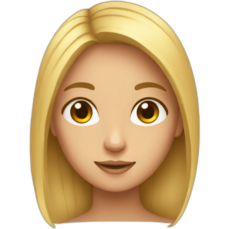 Chat sur une fille emoji