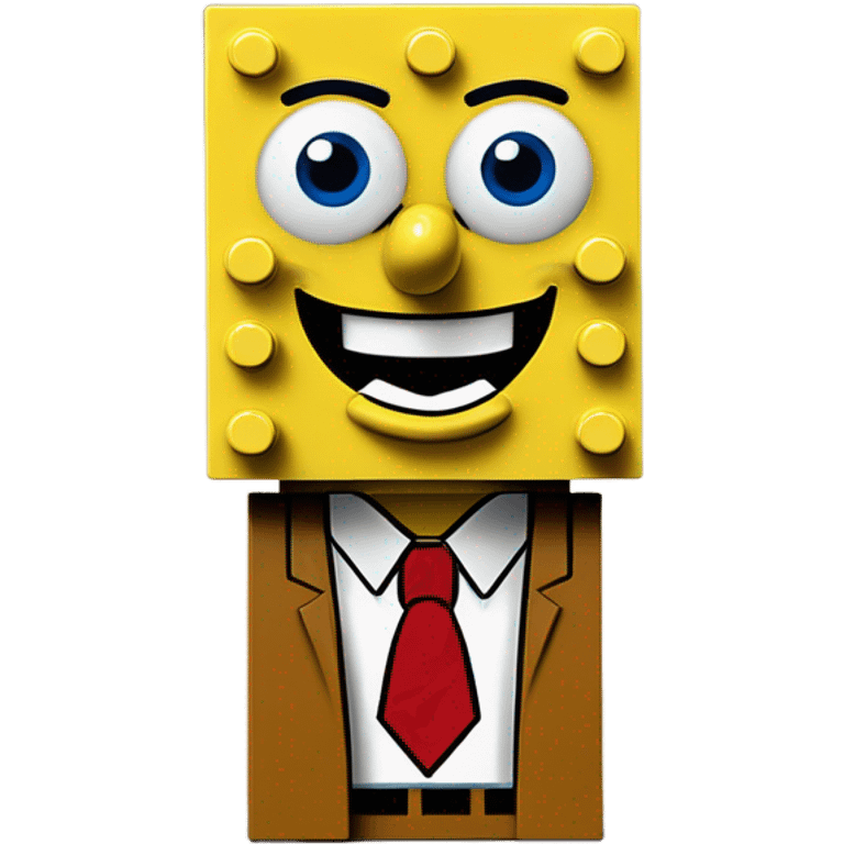 SpongeBob in Lego emoji