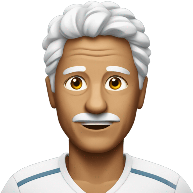 Ageing tennis player emoji