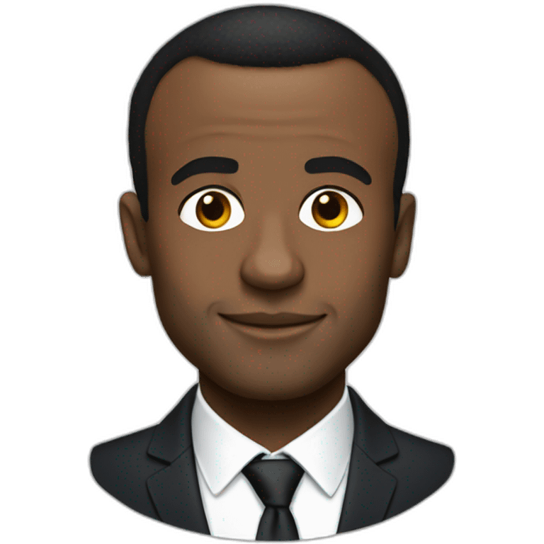 black emmanuel macron emoji