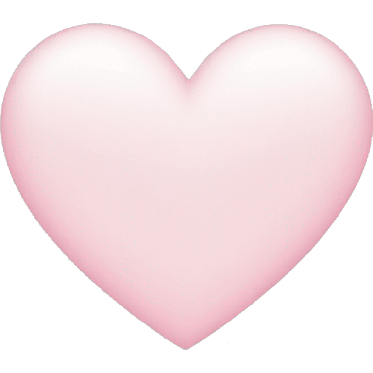 white heart with light pink emoji