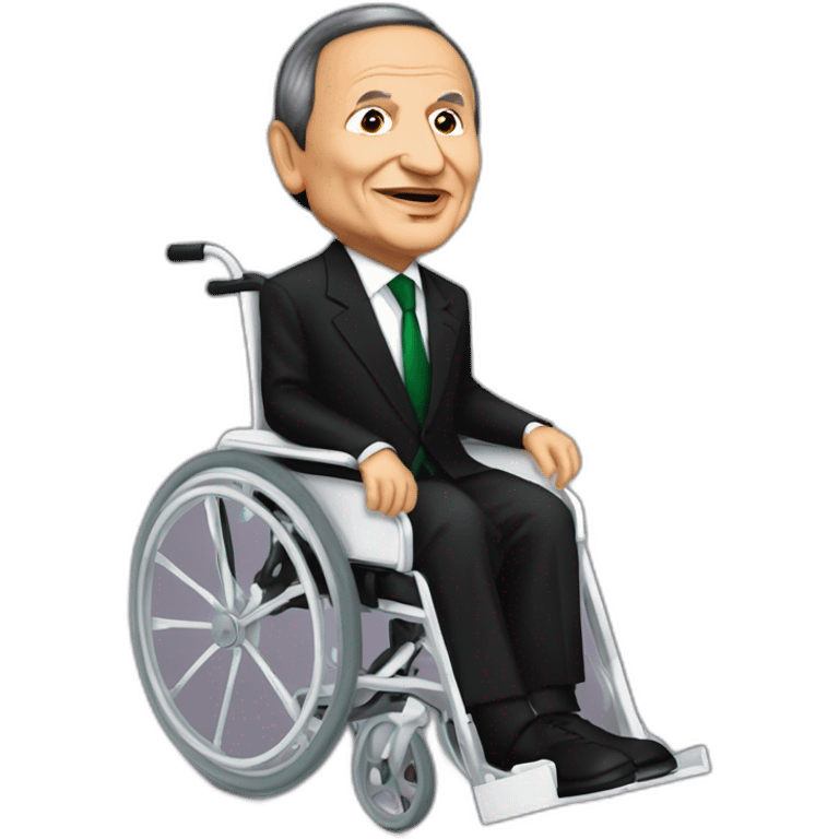 Algerian president abdelaziz bouteflika in his wheelchair emoji