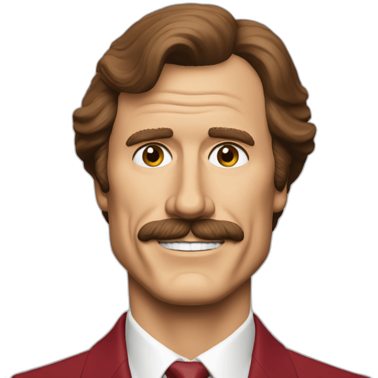 ron burgundy emoji