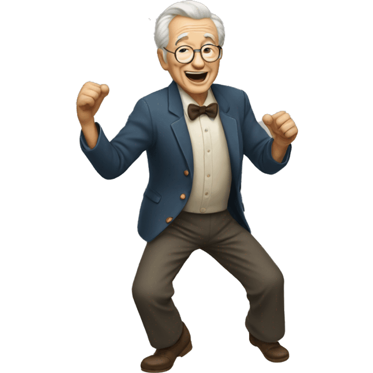 old man dancing emoji