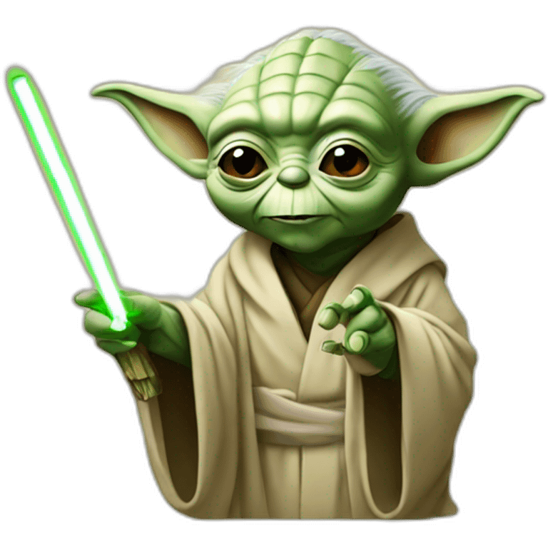 yoda with a joint emoji