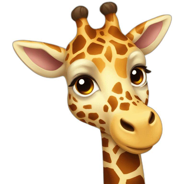 cute pet giraffe emoji