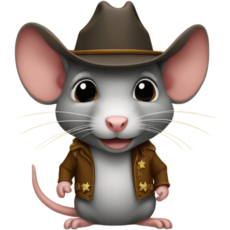 Cowboy rat emoji