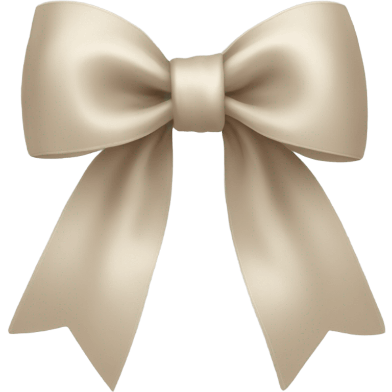 Beige bow emoji