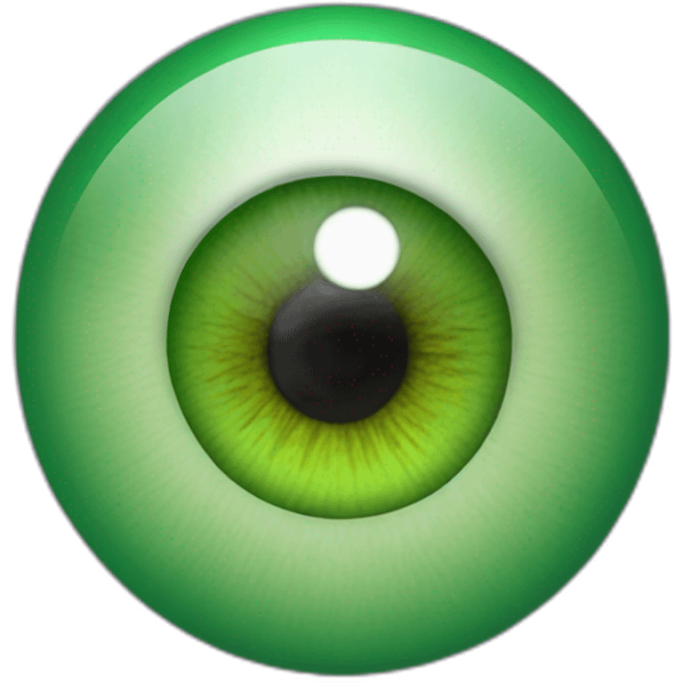 green eyeball emoji