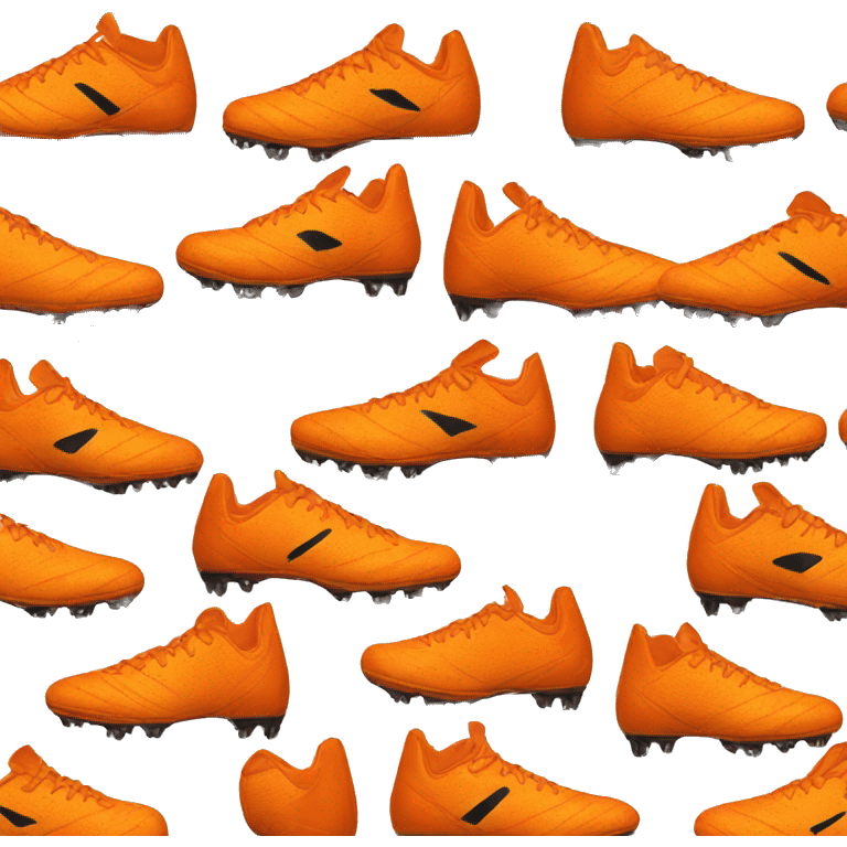 orange football boot emoji