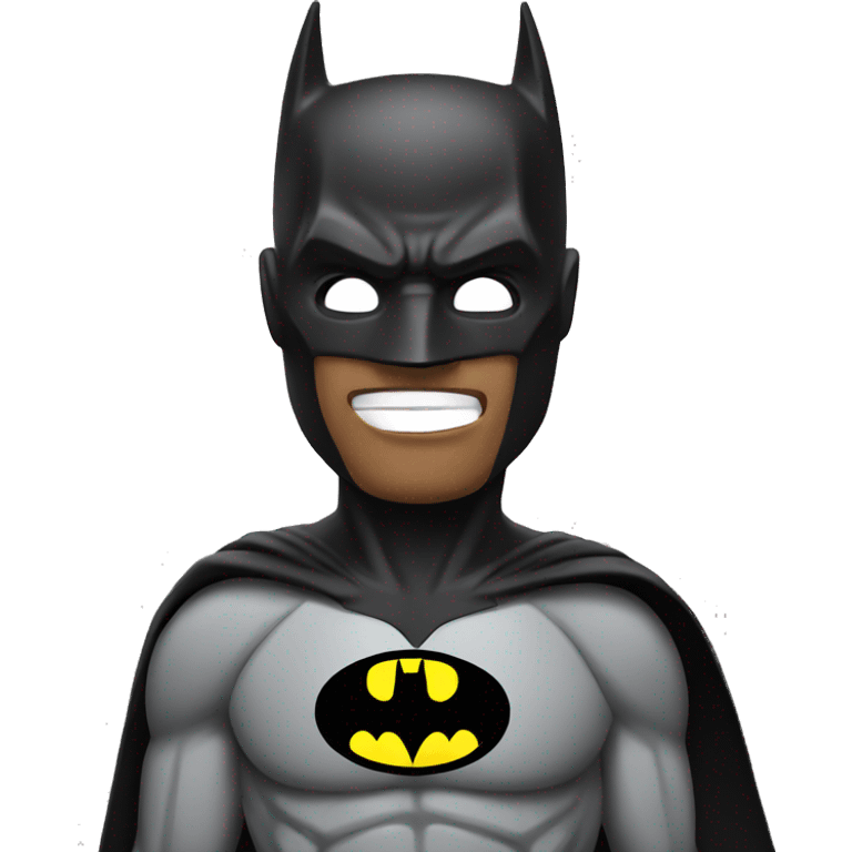 Batman with iPhone emoji