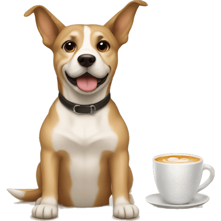 Perro café  emoji