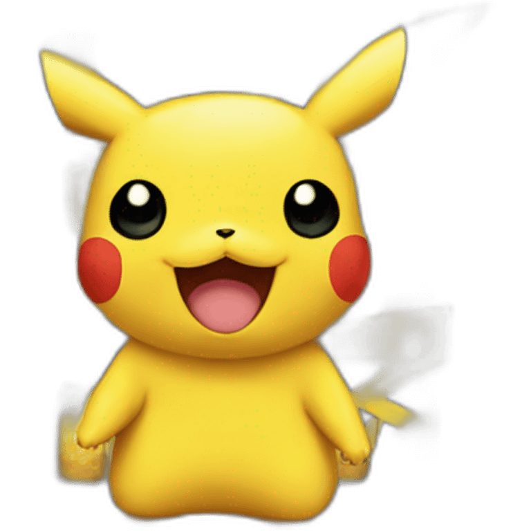 pikachu raver with 86-beer emoji