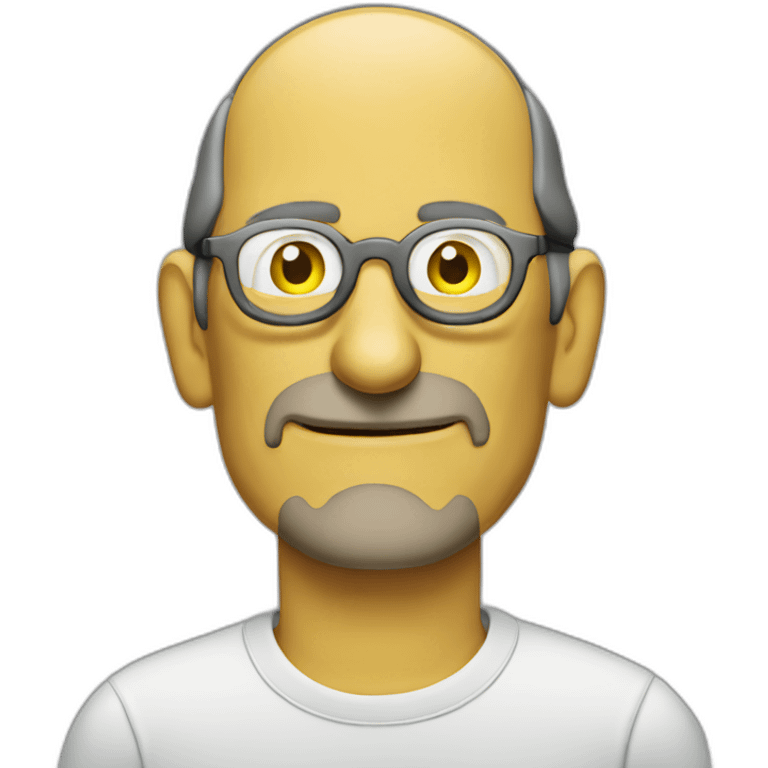 Steve jobs in Simpsons emoji