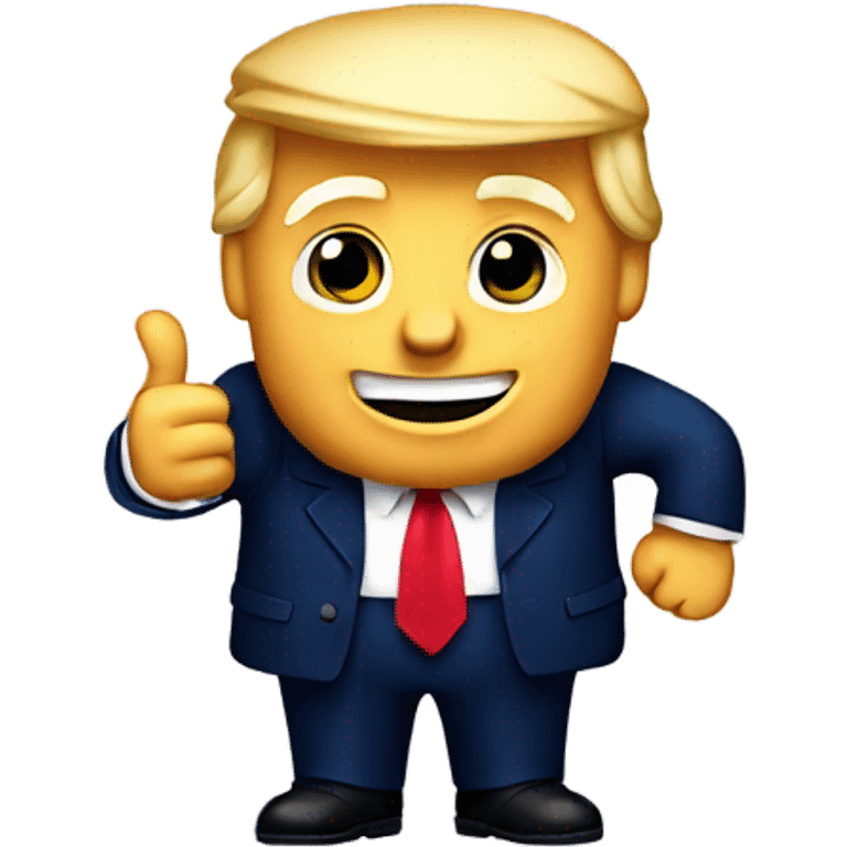 Donald Trump showing thumbs up emoji