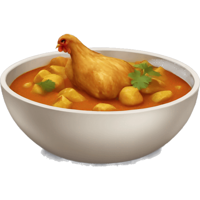 Chicken curry emoji