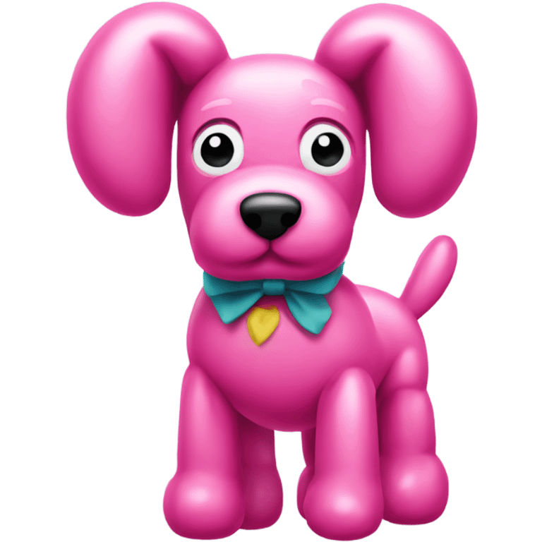 Pink balloon dog emoji