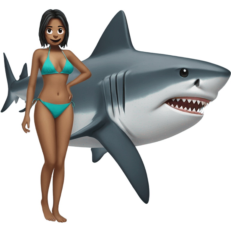 shark in a bikini  emoji