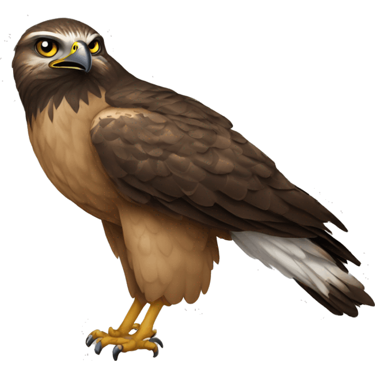 Hawk with text bubble saying “ tuah” emoji