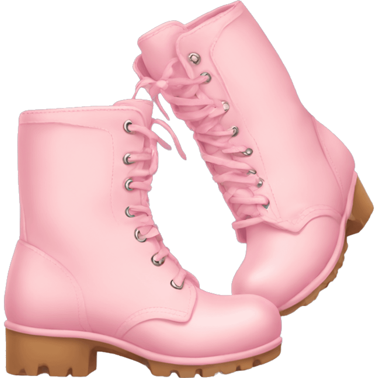 pastel pink boots emoji