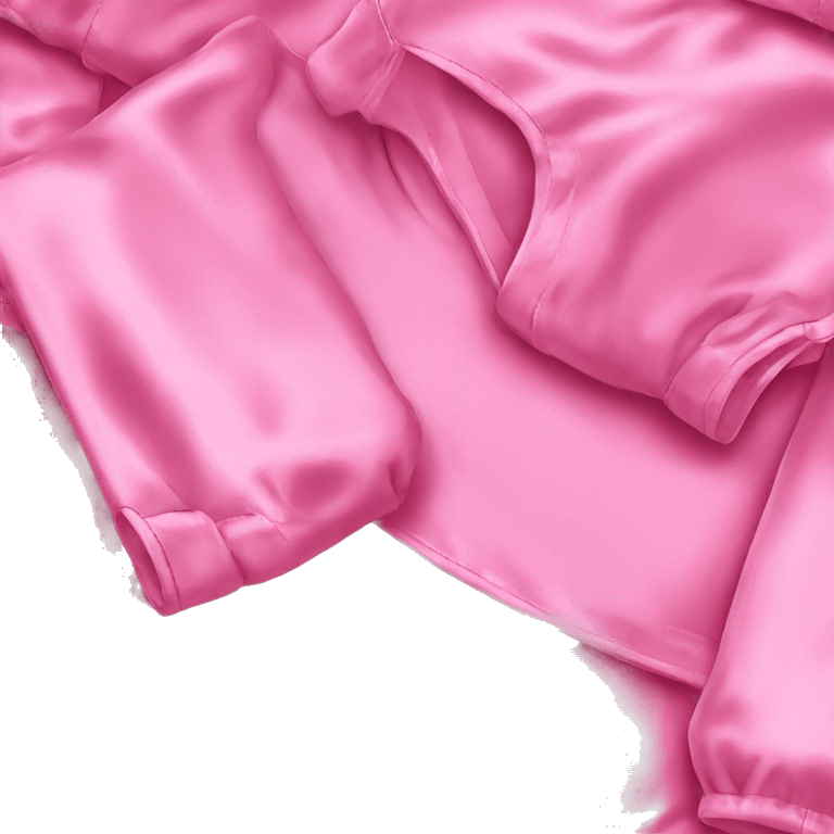 Pink satin pajamas emoji