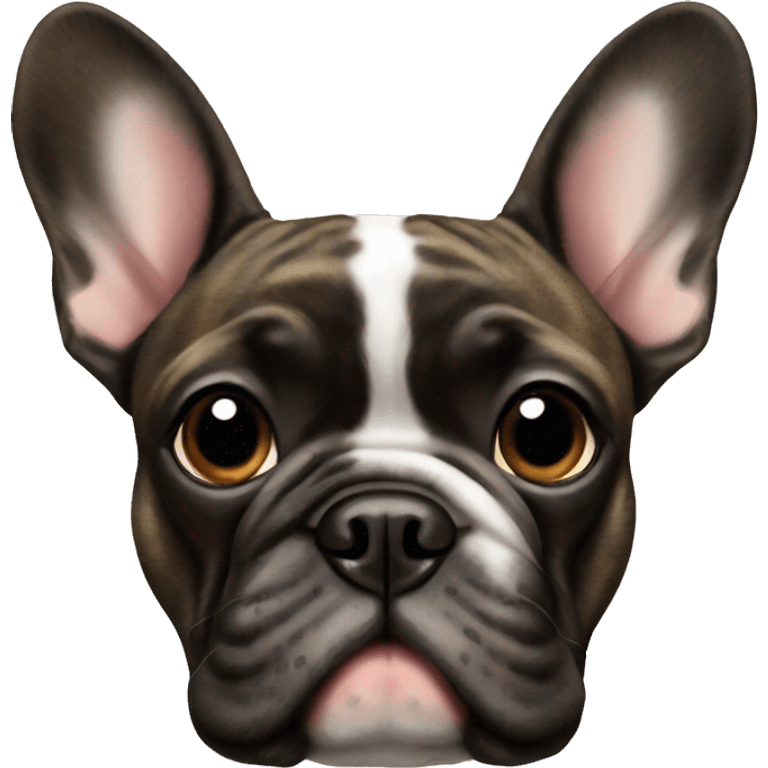 Brindle french bulldog  emoji