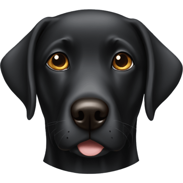 Black lab with blue eye brown eye emoji