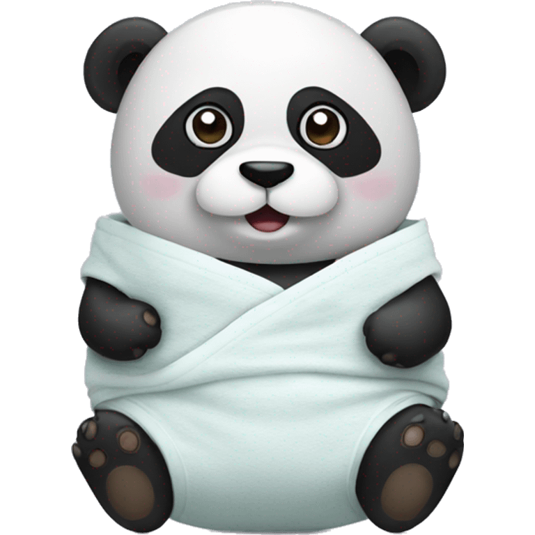 panda in a nappy emoji