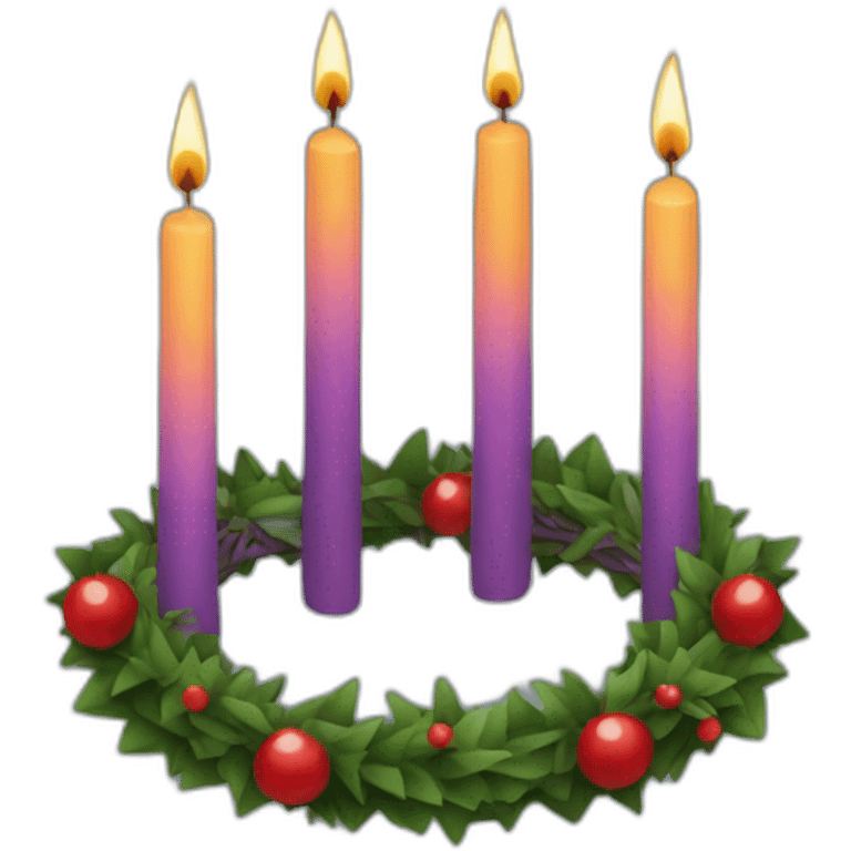 Advent wreath emoji