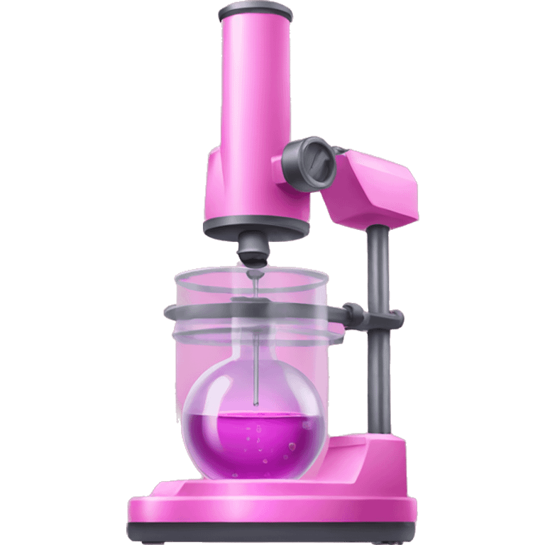 Pink laboratory equipment emoji