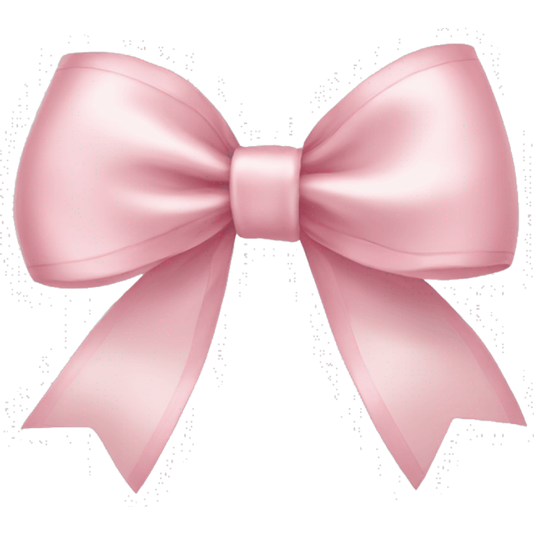 light pink ribbon bow emoji