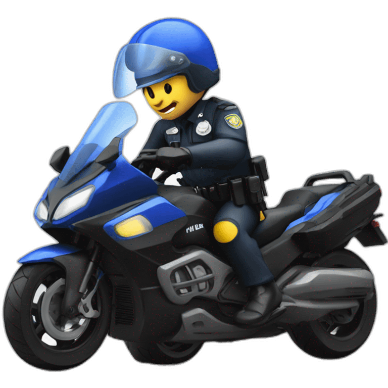 Police wheeling tmax emoji