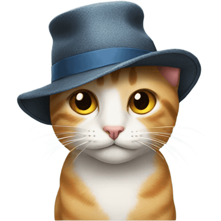 Cat in a hat emoji