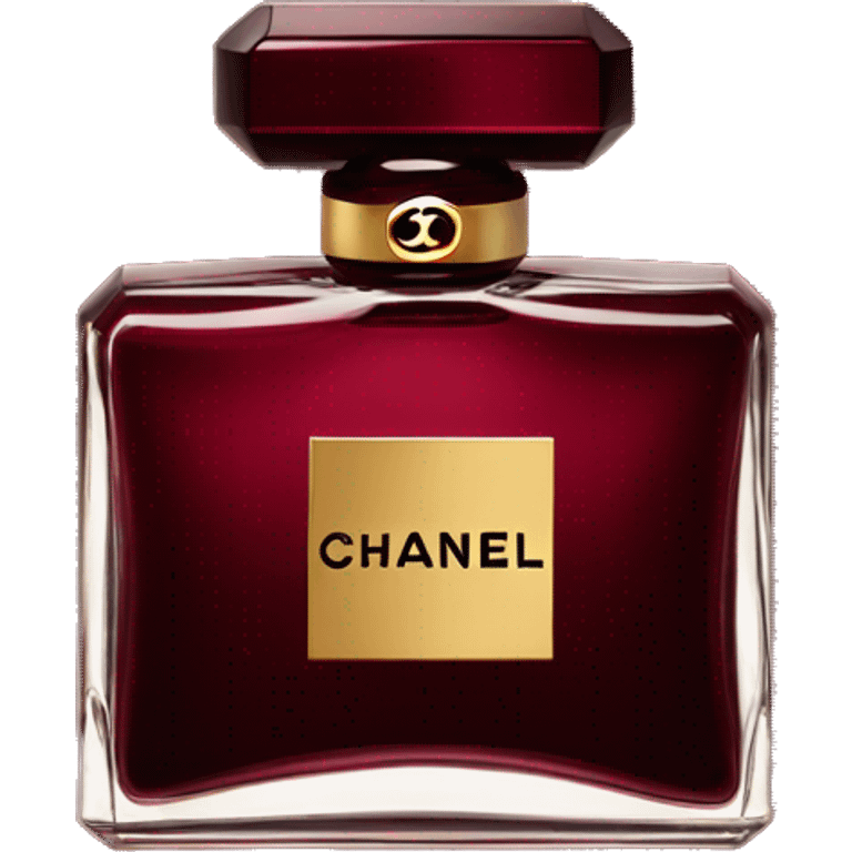 Dark red chanel parfum  emoji