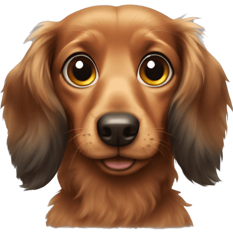 Fluffy dachshund  emoji