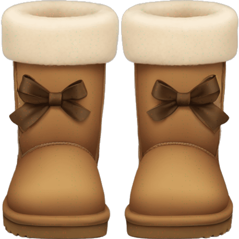 Ugg boots with bow  emoji