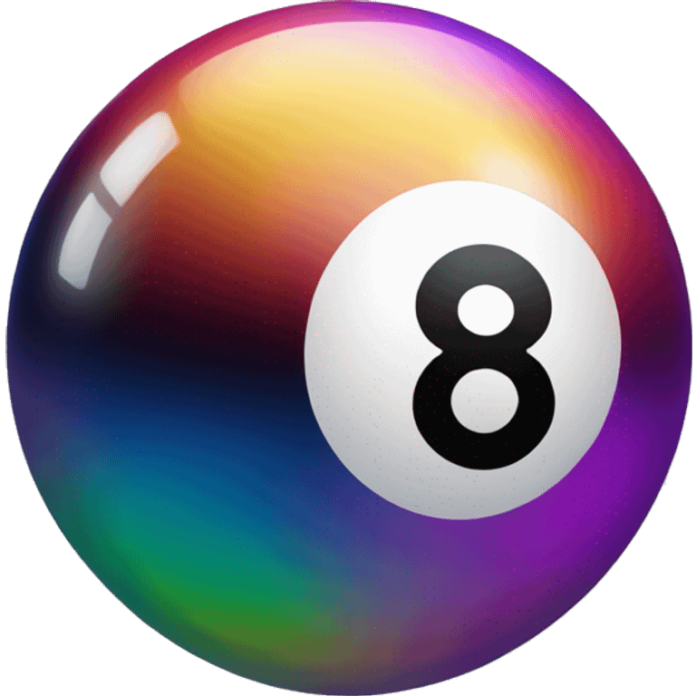 iridescent 8 ball emoji