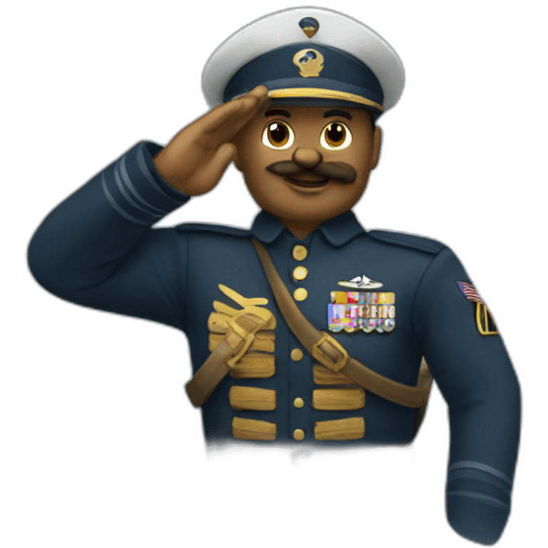 Helldiver captain salutes emoji